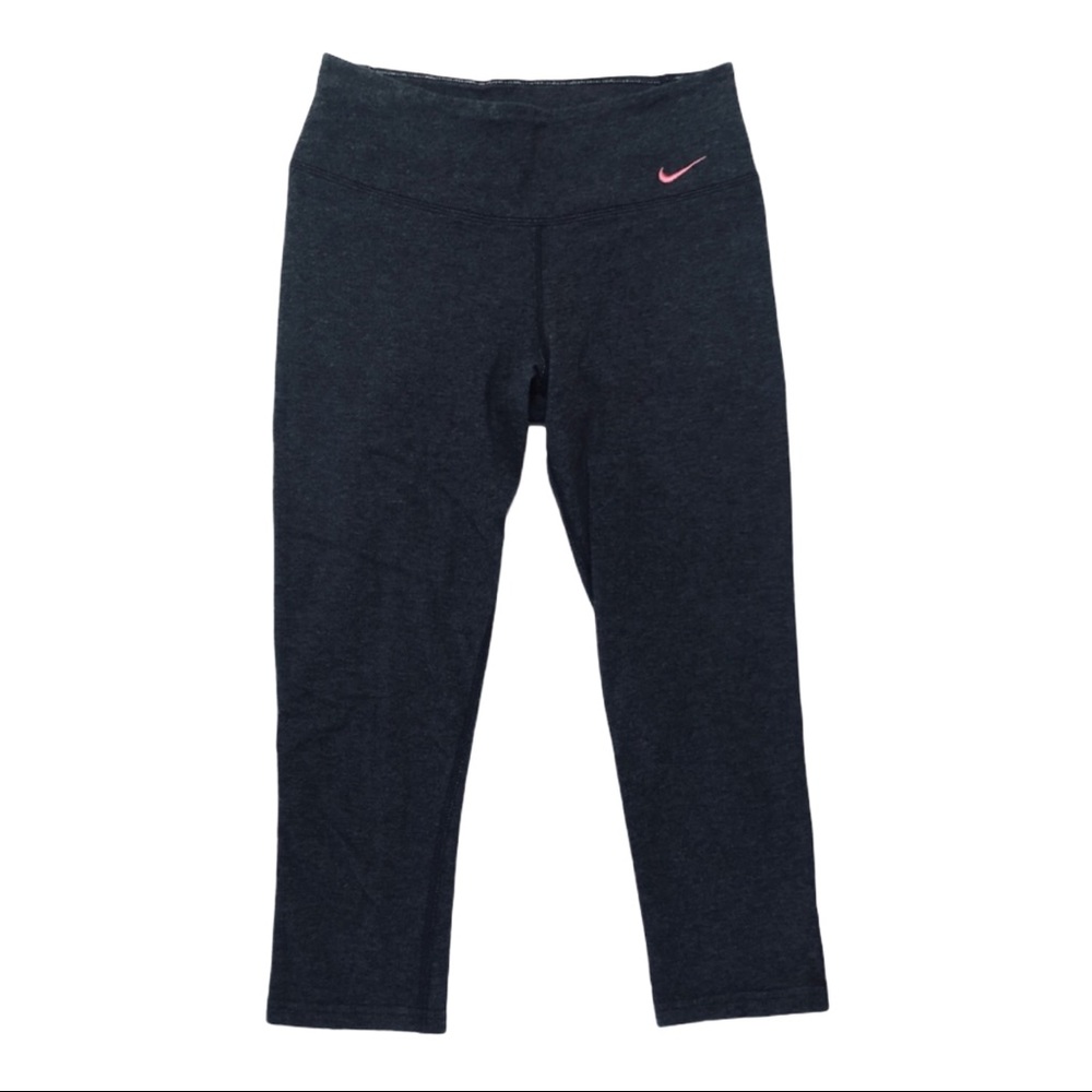 Nike Dark Grey Cropped Leggings 0110 - Picture 1 of 4